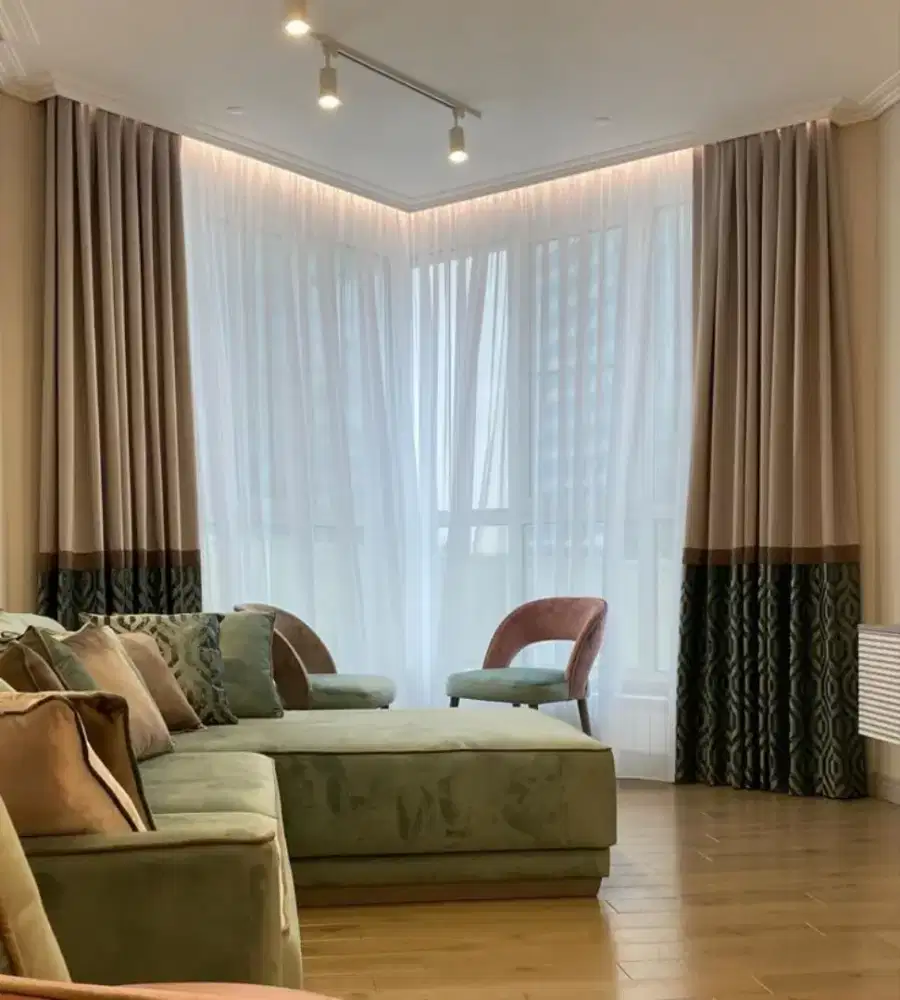 Pasang gordyn gorden murah vertikal roll blind jasa wallpaper dinding