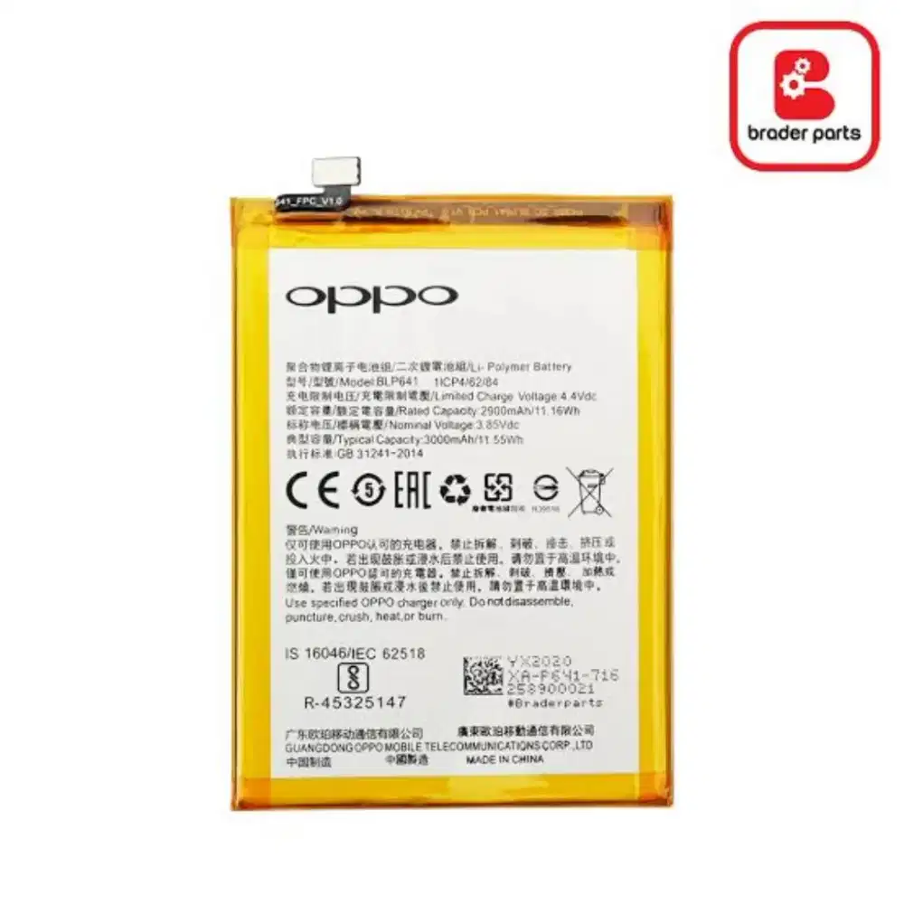 Jual baterai oppo bisa cod free pemasangan