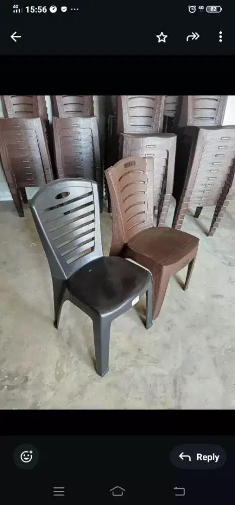 Kursi Sandar Napolly Coklat – (stok 1 Lusin)