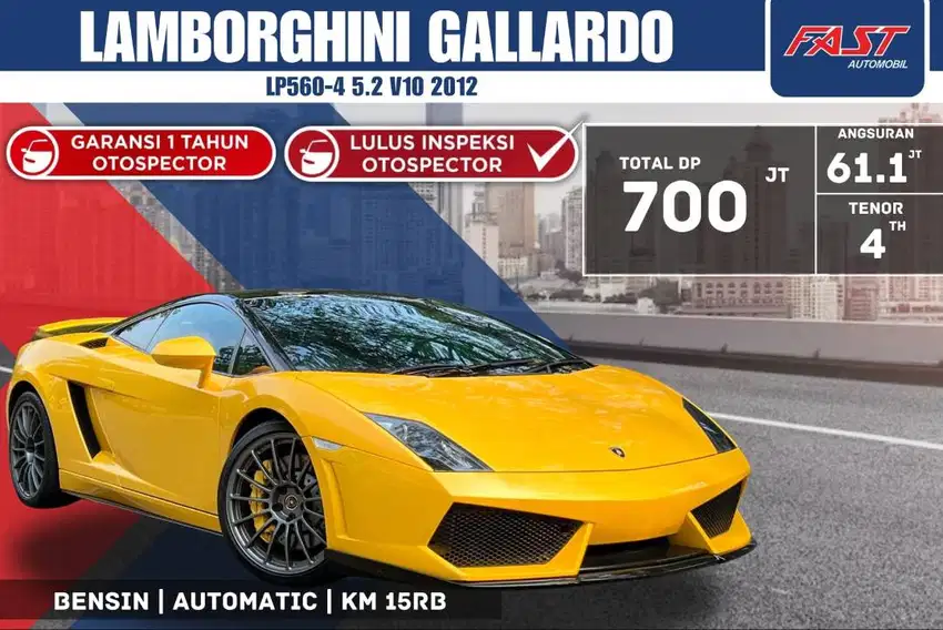 LAMBORGHINI GALLARDO LP560-4 5.2L V10 2012 LOW KM.15RB #F4ST