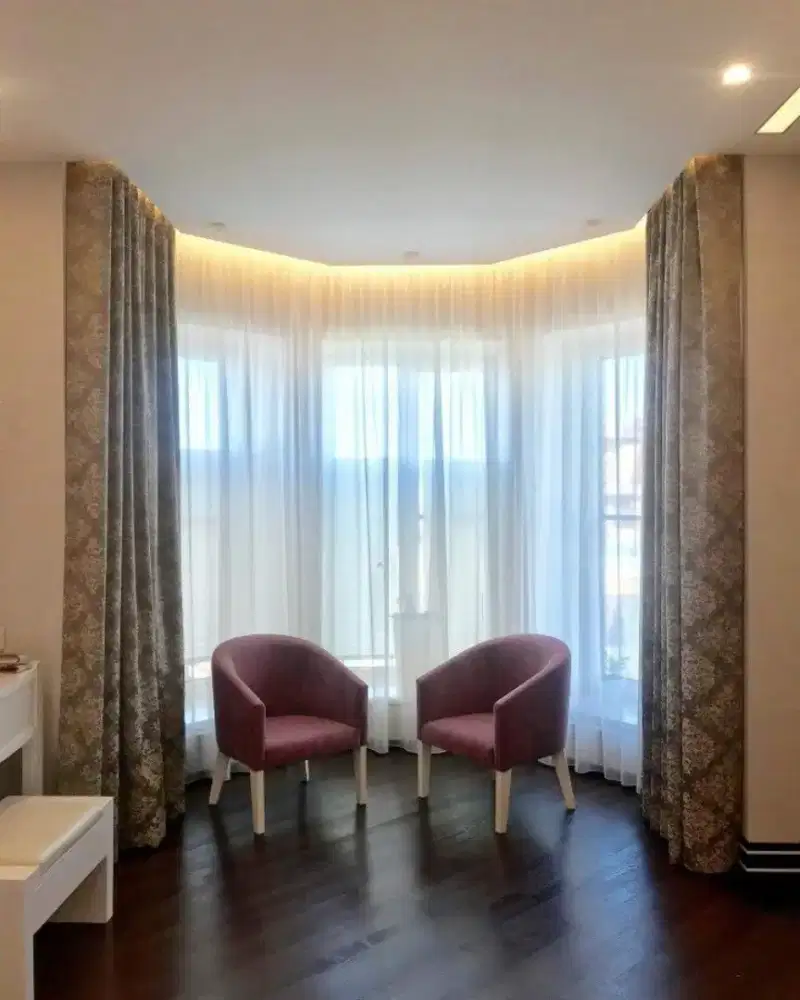 Pasang gordyn gorden murah vertikal roll blind jasa wallpaper dinding