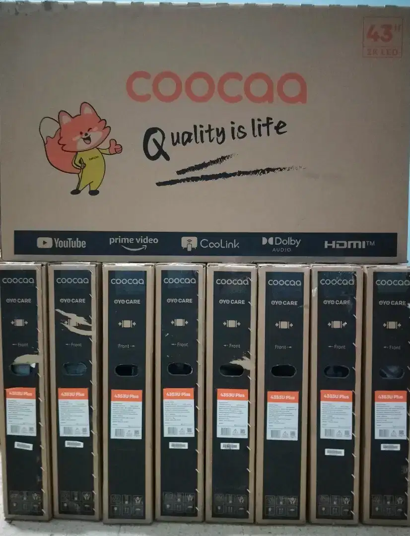 New LED COOCAA Smart TV 43S3U plus Garansi Resmi 3 Tahun
