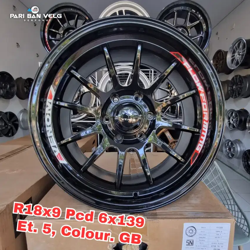 Velg Verde VENOM Ring 18 lebar 9
pcd 6x139,7 et. 5