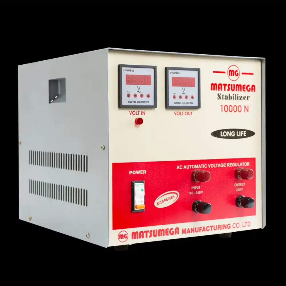 Mesin Penstabil Listrik PLN Digital Matsumega Orginal Japan FullOutput