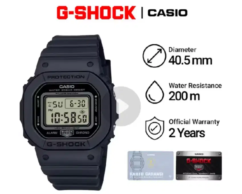 Dijual 3 jam tangan Casio Ghock 5600, Casio F105 & Casio W59