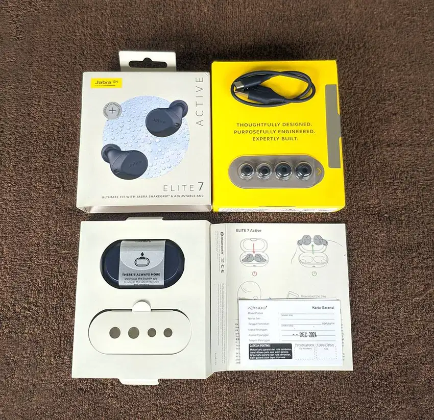 Jabra Elite 7 Active Fullset mulus Garansi Resmi Desember 2026
