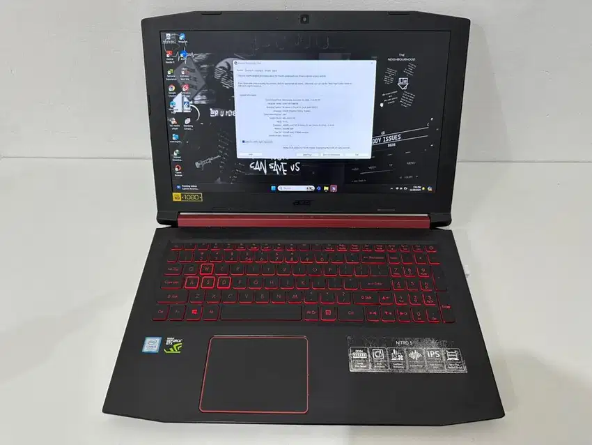 Dijual Acer Nitro 5 AN515-52 untuk Design, Gaming, Streaming