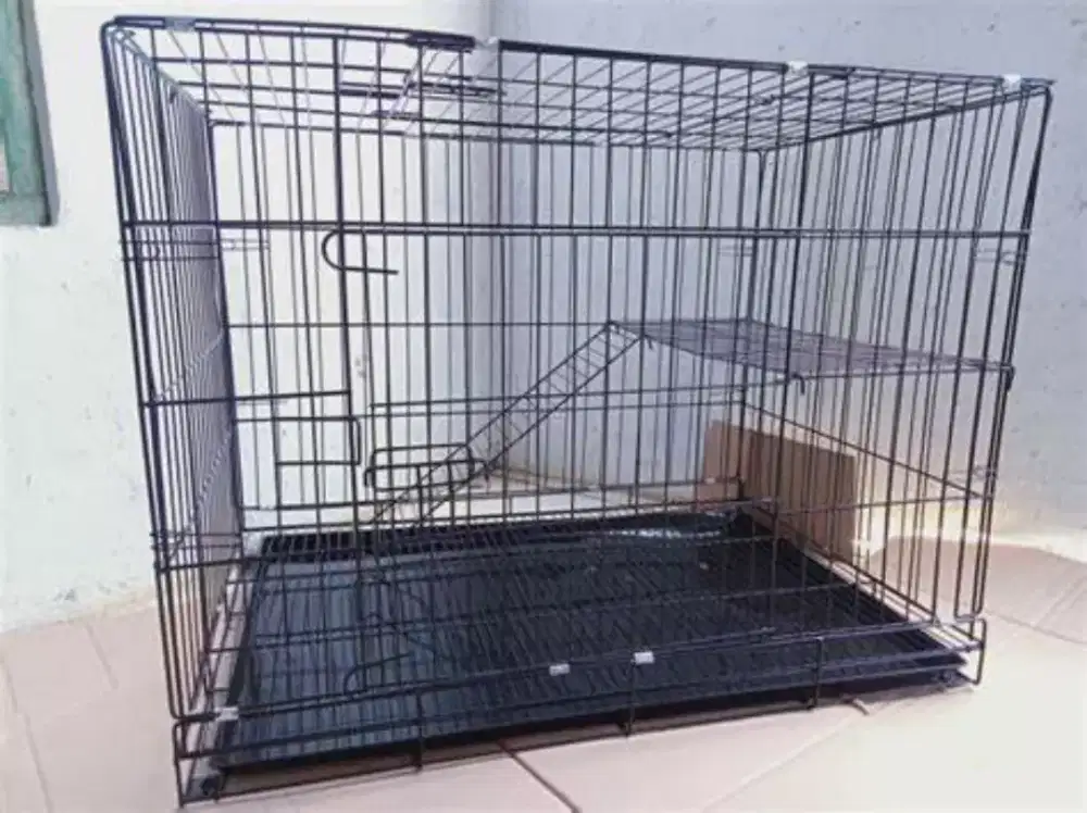 Kandang kucing dll medium 75cm satu tingkat fset baru