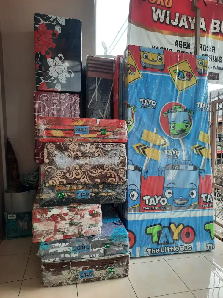 Kasur busa lipat 3 berbantal