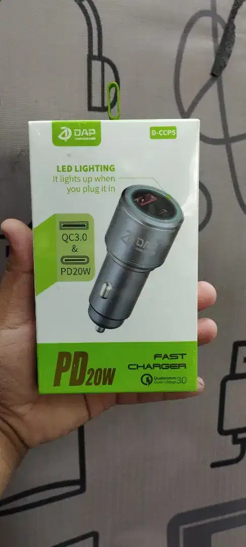 Car Charger DAP D-CCP5 Fast Charge support QC 3.0 Dan PD20W