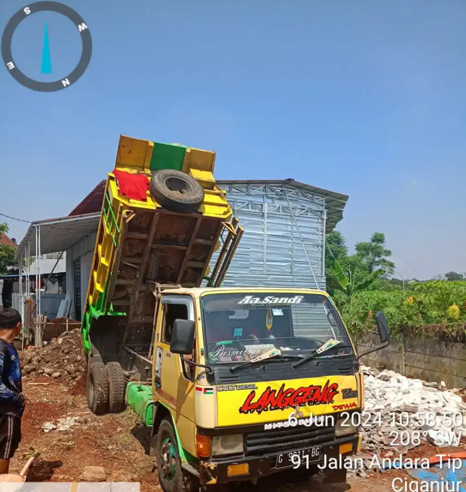 Tanah urug murah mobil tanah dan sampah