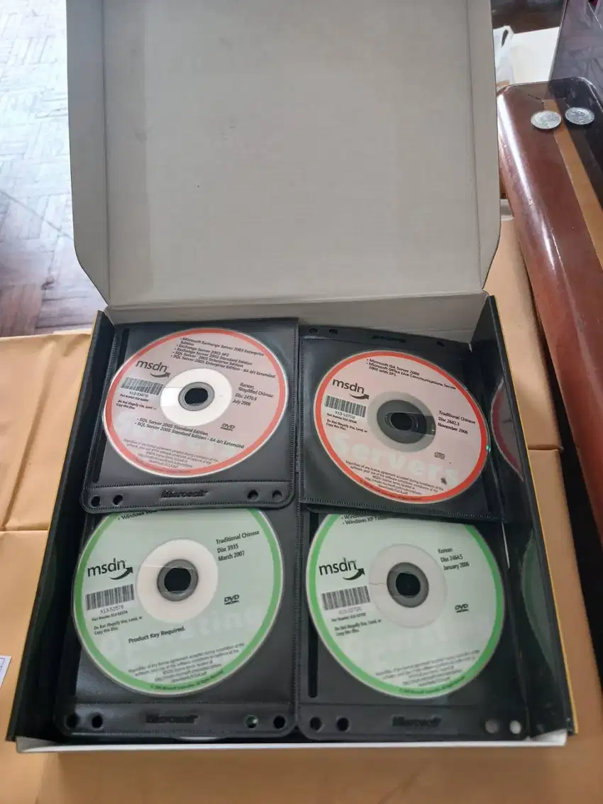 Kumpulan CD/DVD dari Microsoft / MSDN (lama)