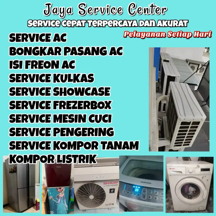 Service AC Bongkar AC Pasang AC Servis Mesin Cuci Kulkas Tanggulangin