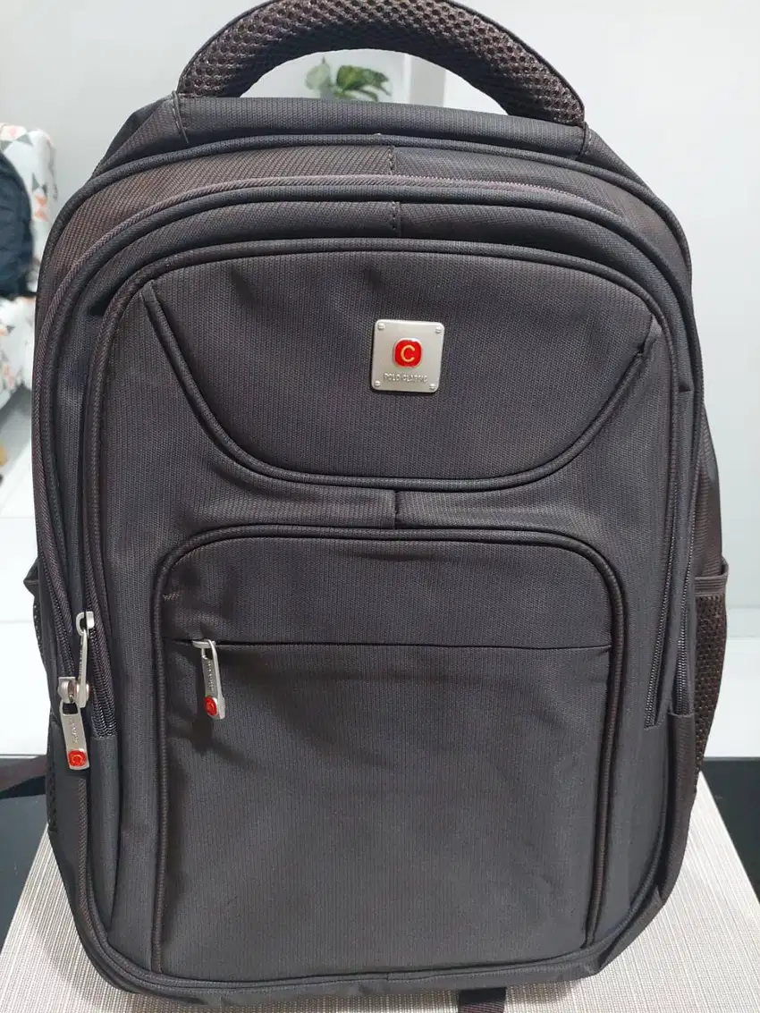 Backpack Polo Classic Warna Coffee