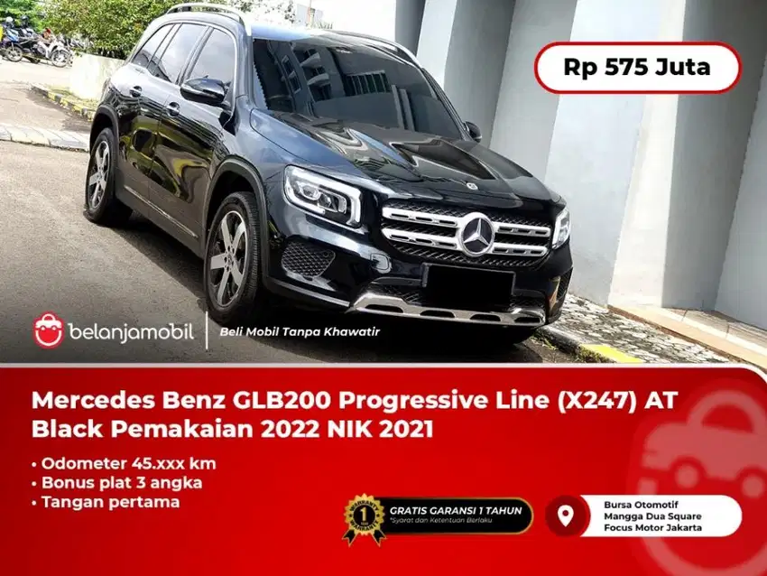 Mercedes Benz Mercy GLB200 GLB 200 Progressive Line AT Black 2021/2022