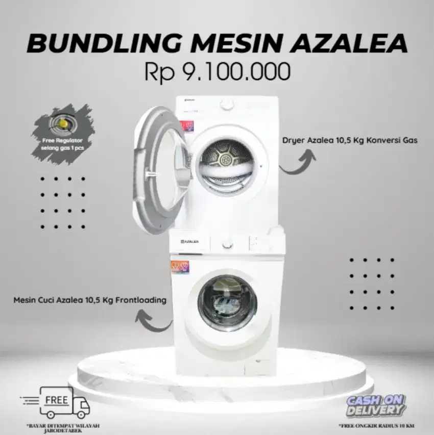 Dryer dan mesin cuci Azalea bundling