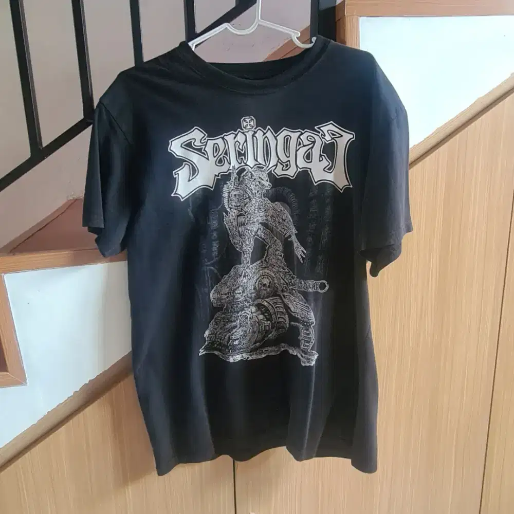 Kaos Seringai official merchandise x jagermeister Wolf tank size M