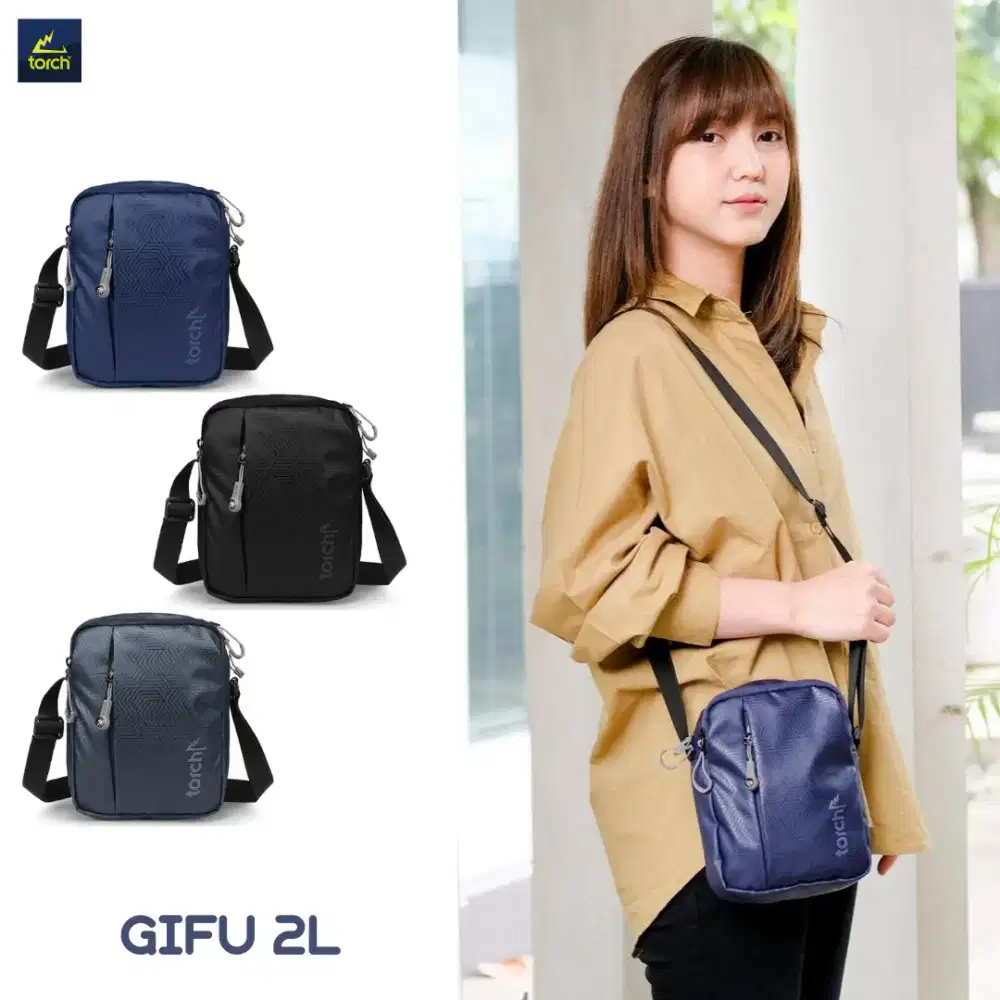 Tas Selempang Sling Bag Travel Pouch Torch Gifu 2L