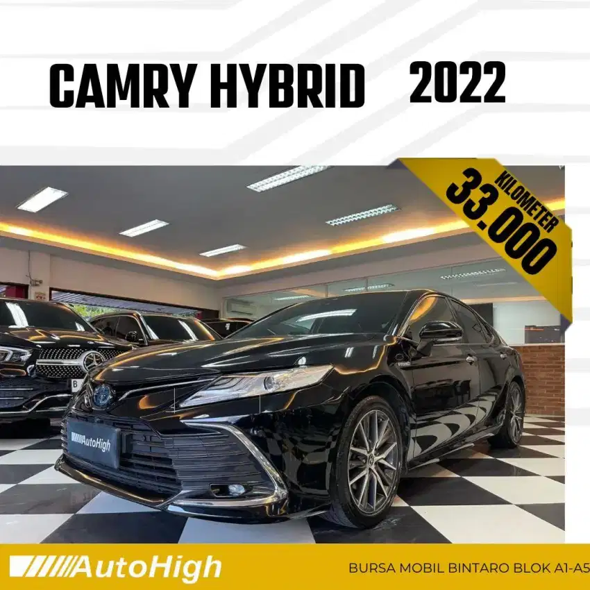 DP10% [Km33.000] Camry Hybrid 2022 Black Reg 2023 #AUTOHIGH