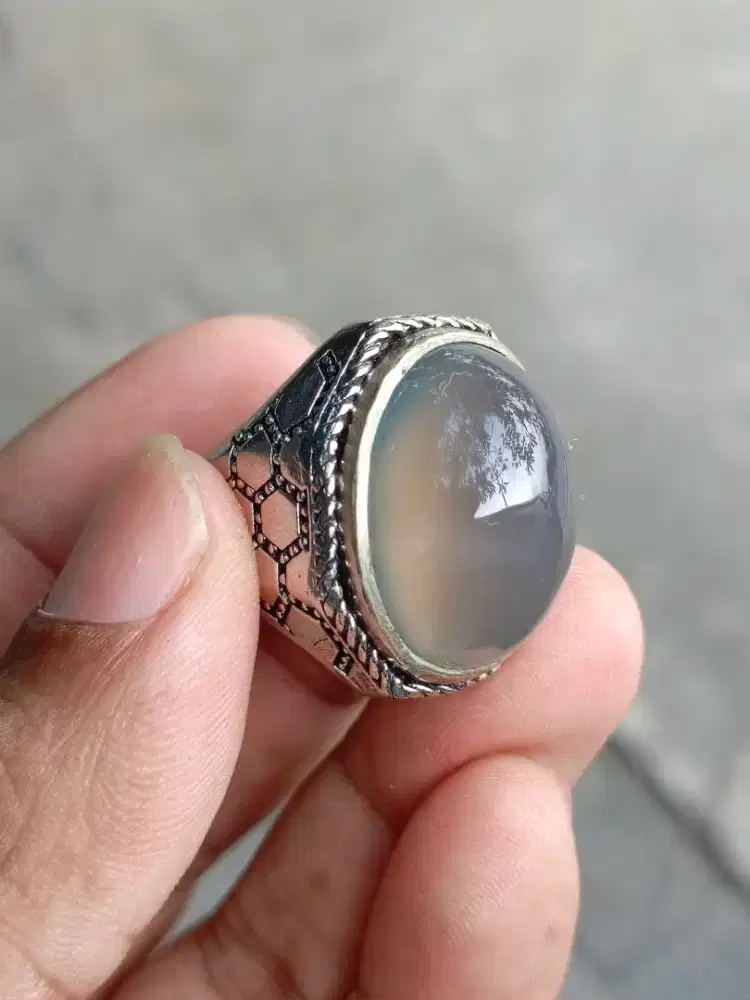 Cincin batu obi kelo/anggur leci
