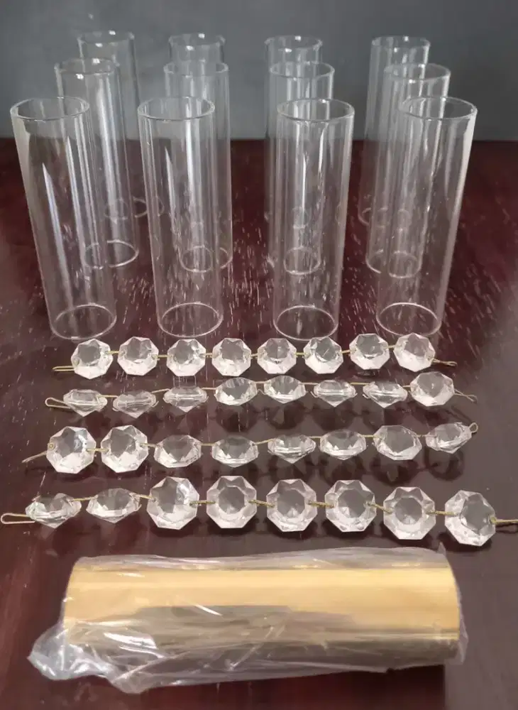 Spare Parts Lampu Kristal Lilin Eropa Original