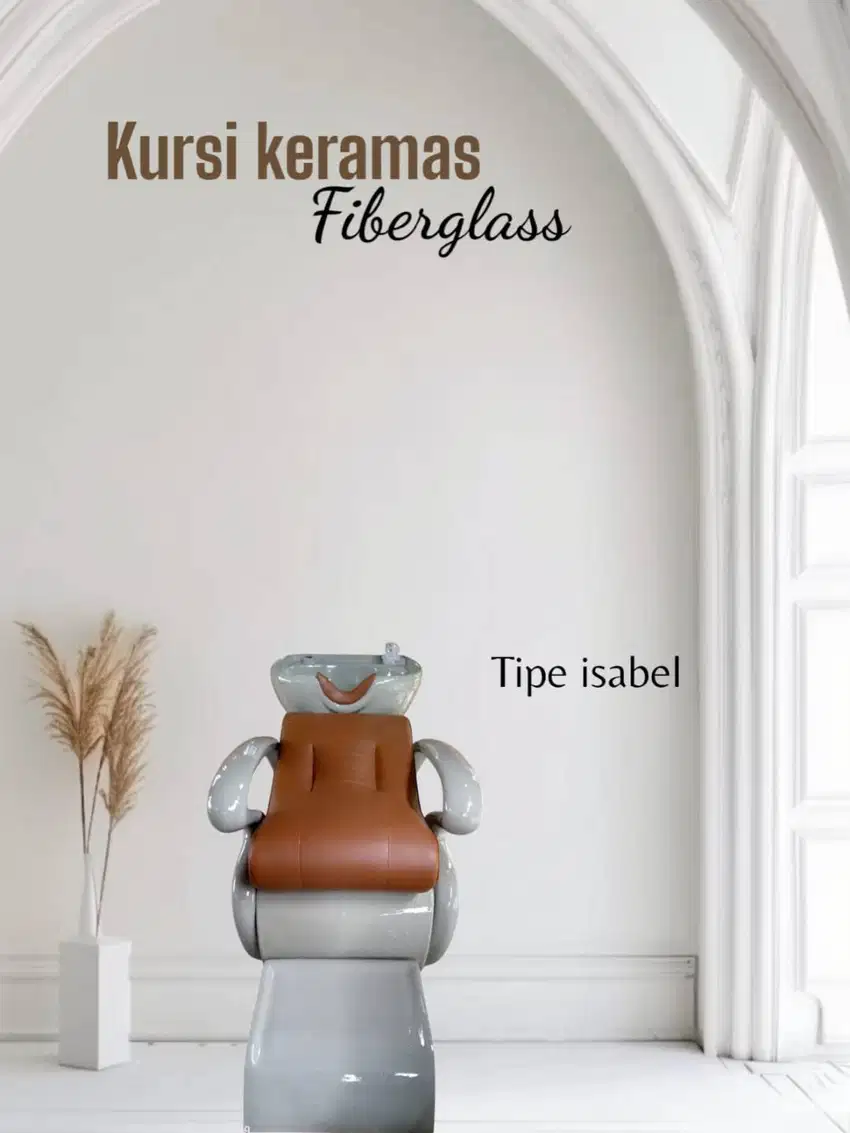 menjual kursi keramas salon kecantikan fiberglass mrah siapkirim