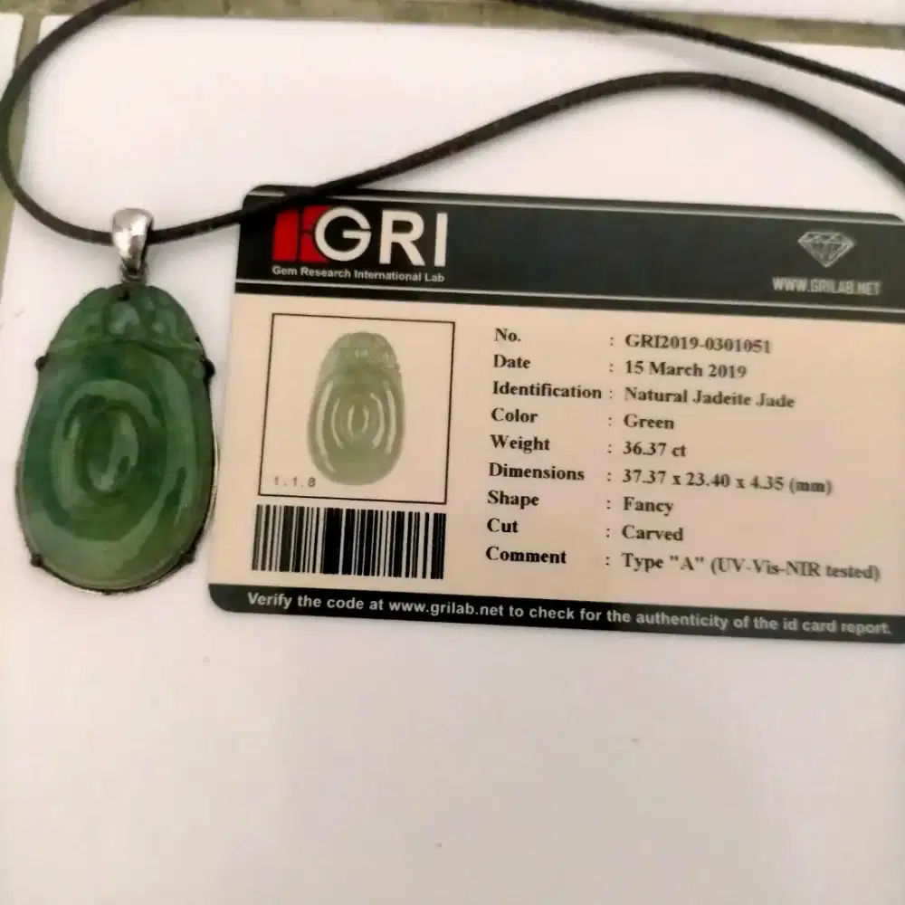 Batu giok asli tipe A