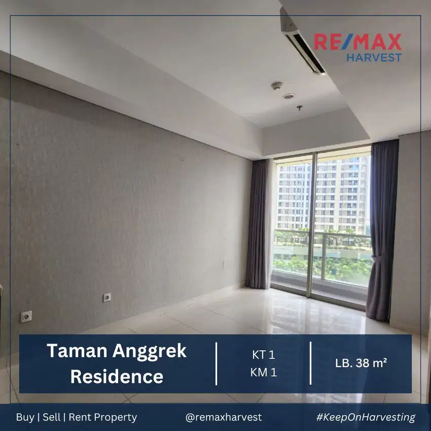 DIJUAL RUGI TAMAN ANGGREK RESIDENCE TOWER F TYPE SUITE 1BR JKT BARAT
