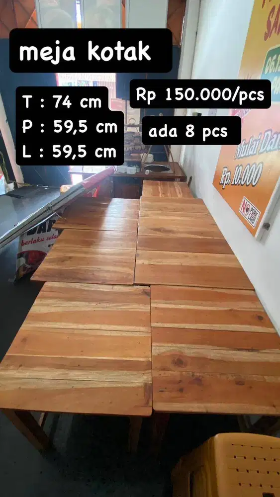 MEJA KOTAK KAYU