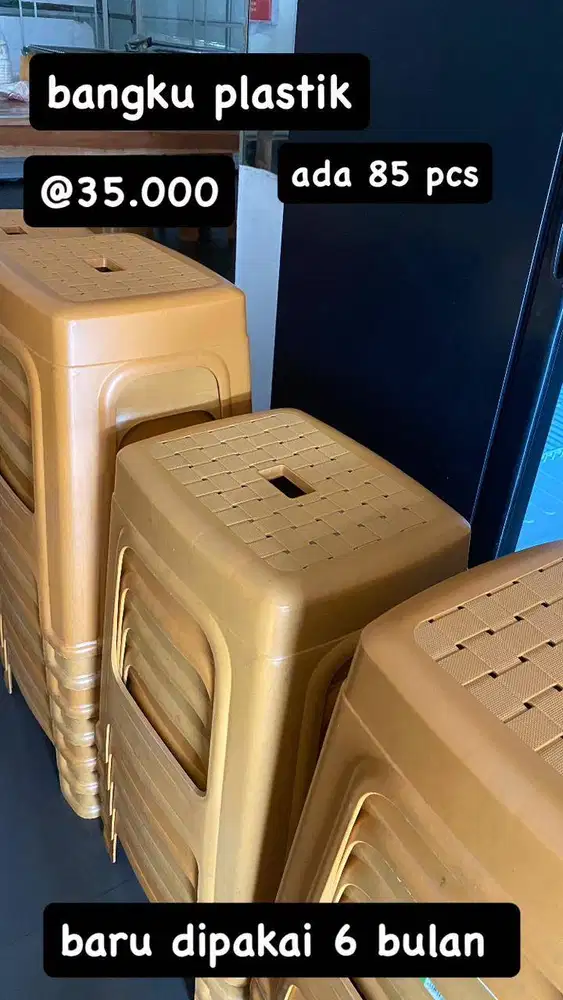 BANGKU PLASTIK COKLAT