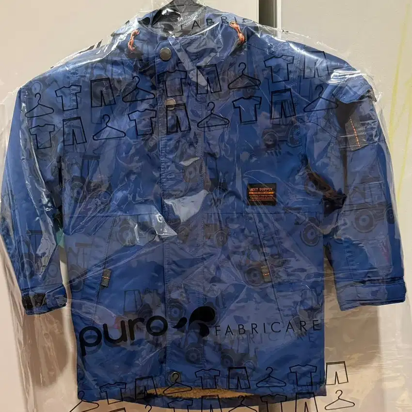 Jacket Winter Anak Motif Excavator/Tractor