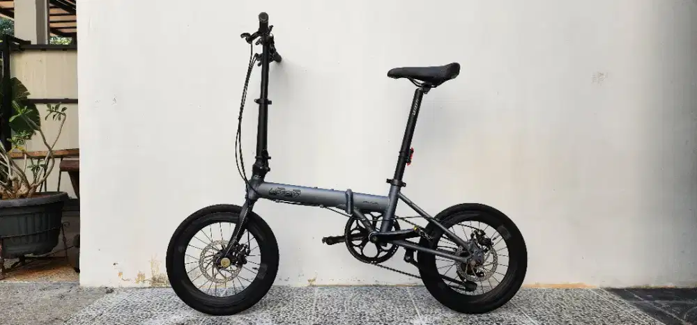Sepeda lipat Litepro Spyder hitam 16in