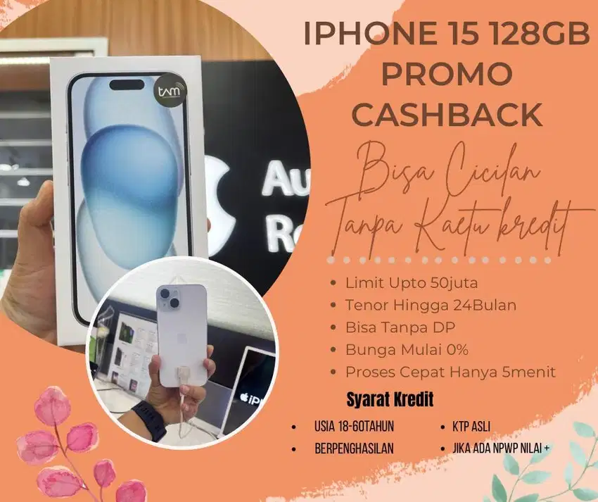 Iphone 15 128GB Cicilan Tanpa Kartu Kredit