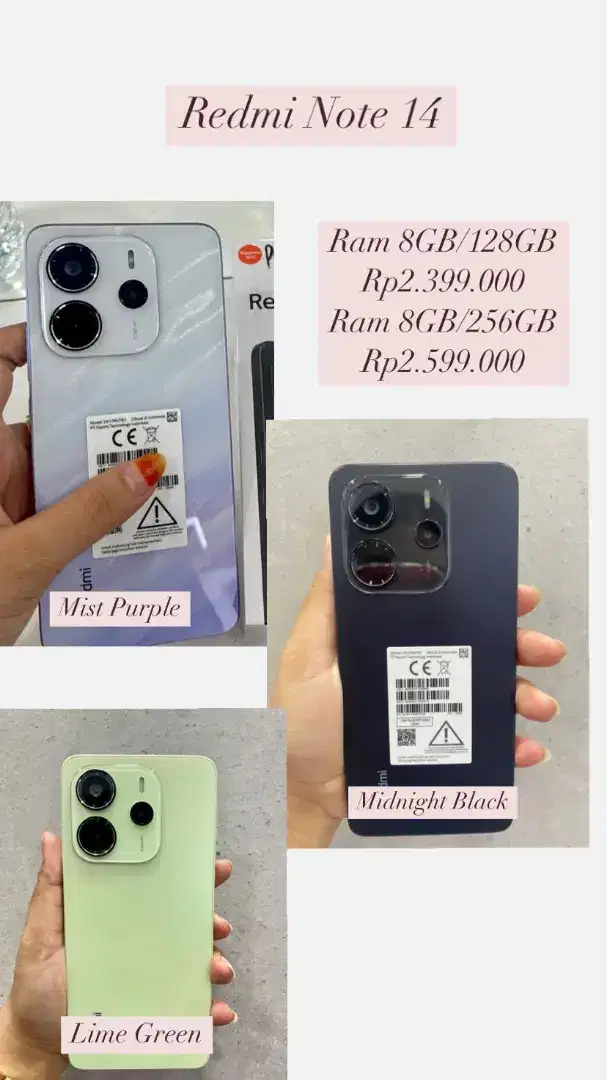 Redmi Note 14 Ram 8GB/128GB