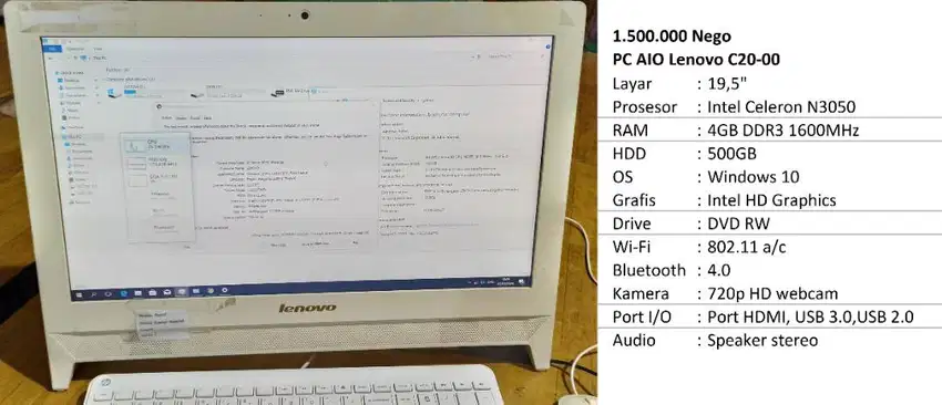 Laptop - Komputer All In One Lenovo C20-00 1JT