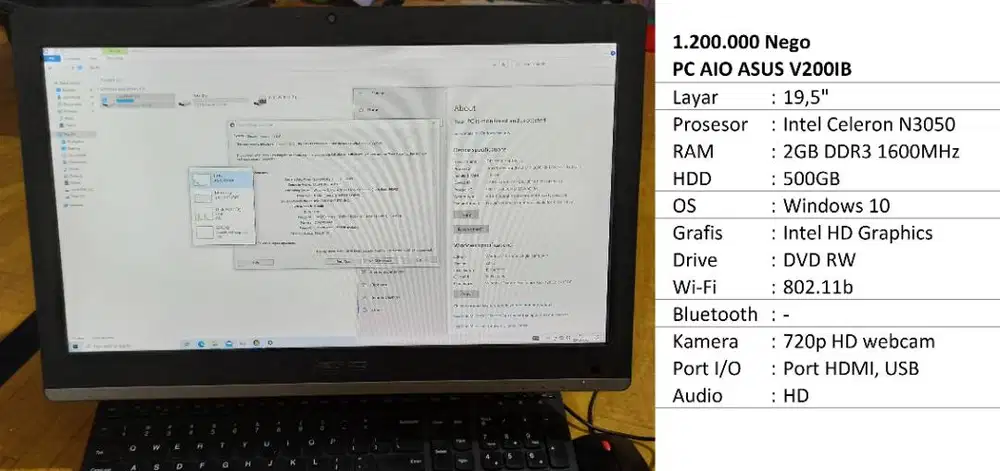 Laptop - Komputer All In One ASUS V200IB 850RB