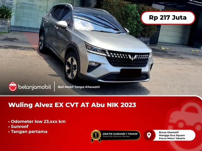 [SUNROOF] Wuling Alvez EX CVT AT Abu 2023/2024
