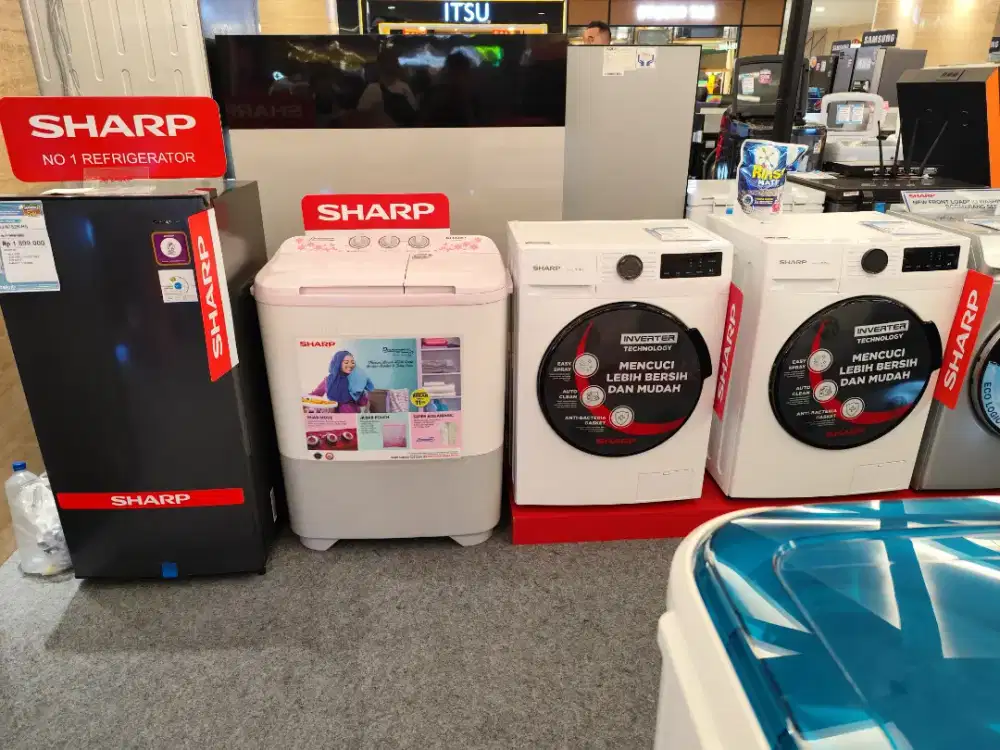 KREDIT MESIN CUCI SHARP CICILAN PASTI HOME CREDIT