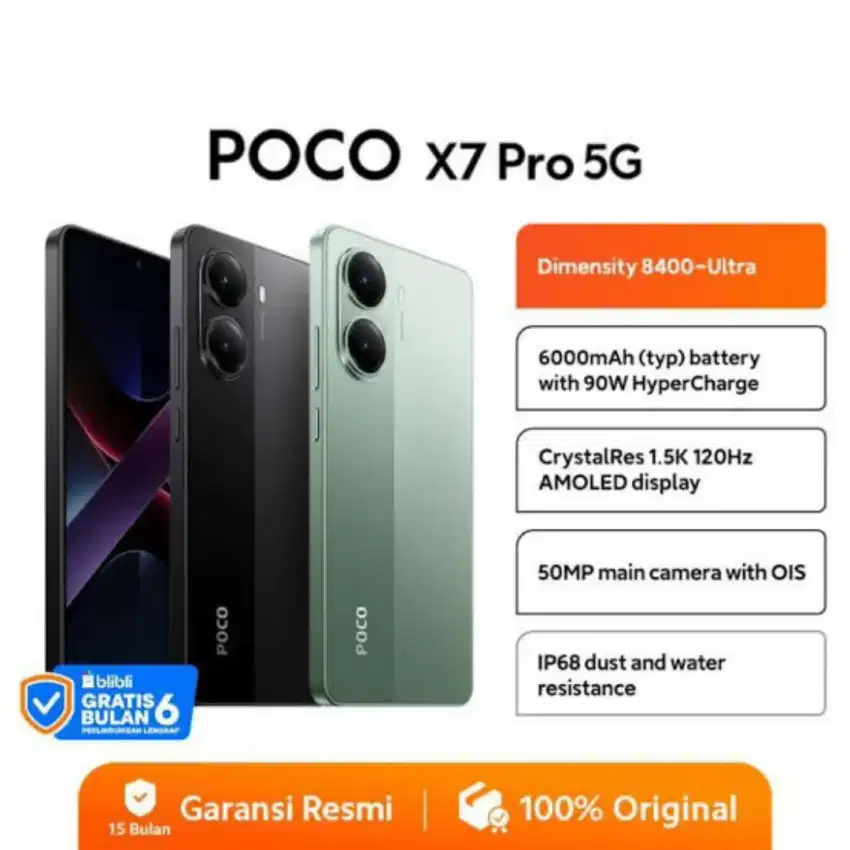 Poco X7 Pro 5G 12/512 gb New Garansi Resmi