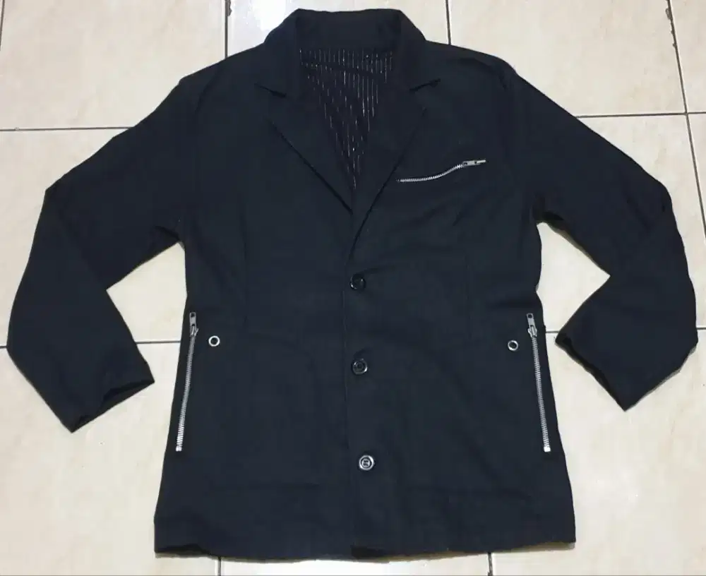 Blazer wool polos blaxk