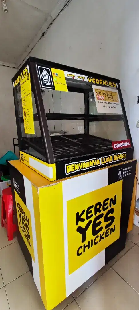 Dijual cepat perlengkapan usaha fried chicken 2 bulan pemakaian