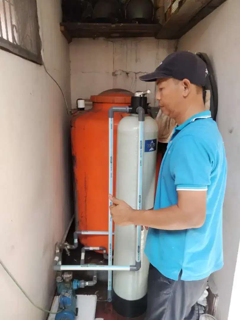 Filter untuk penyaringan air keruh kuning bau zat besi kapur kotor dll