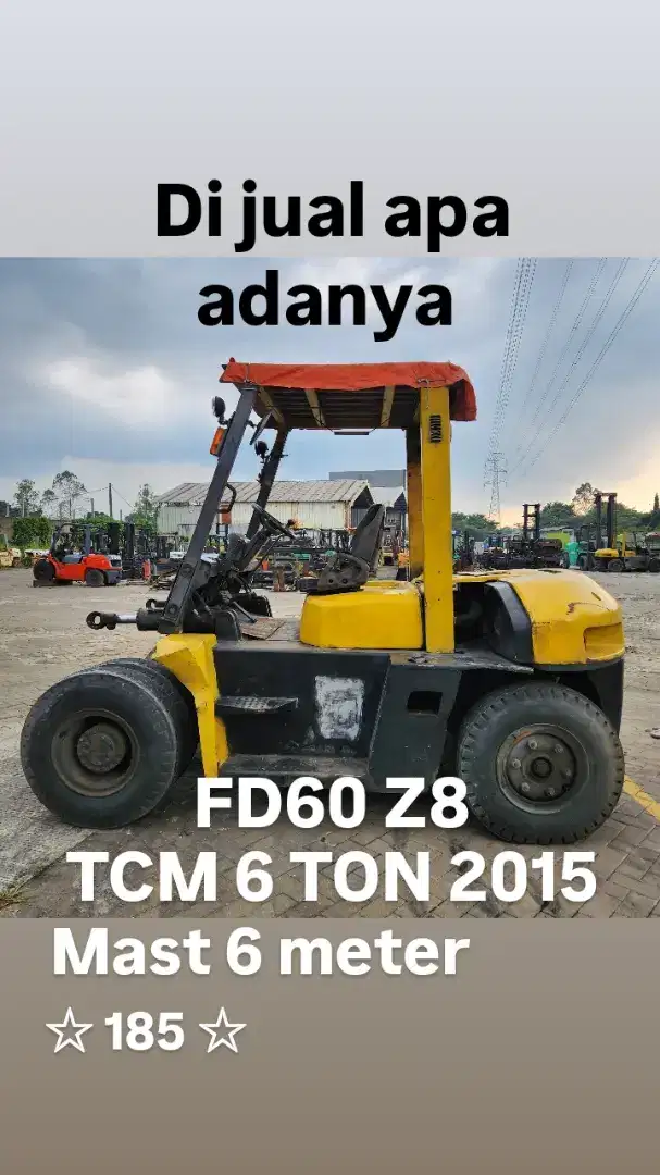 Bahan TCM 6 ton 2015 Mast 6 meter