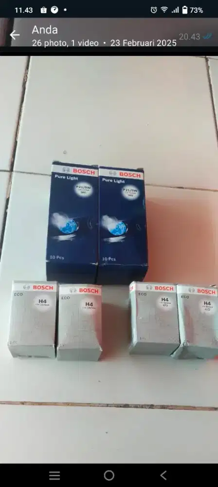 Lampu H4 mobil/motor