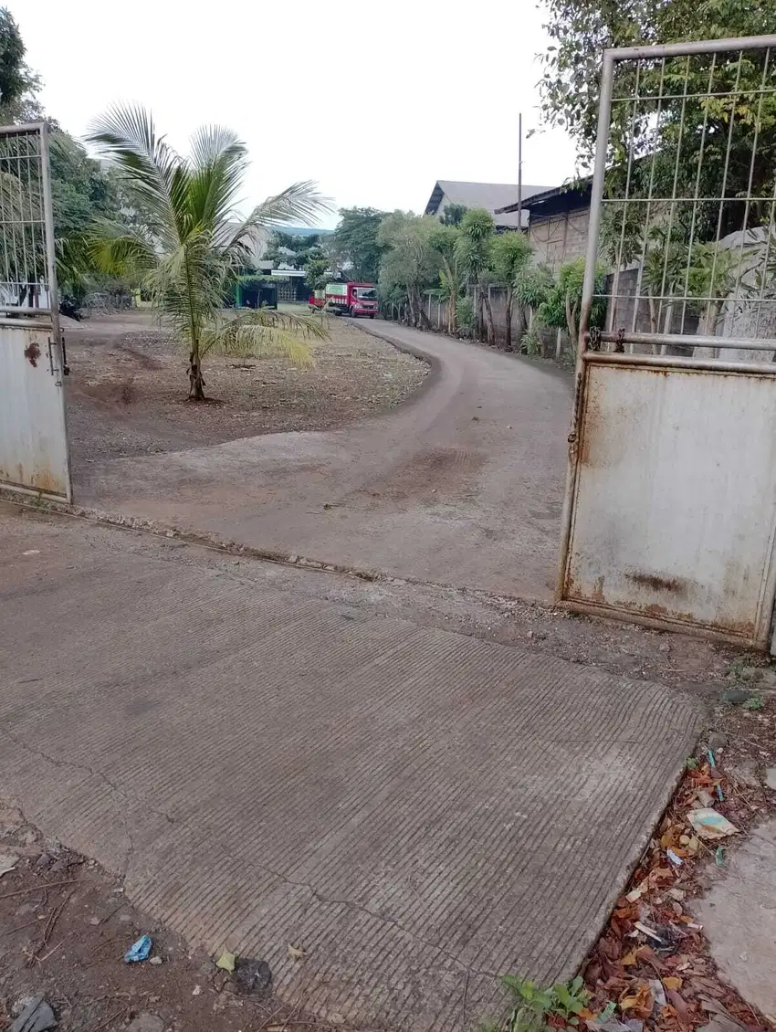 Dijual Tanah + kantor bgnan gudang 200 m siap pakai akses kont 40ft