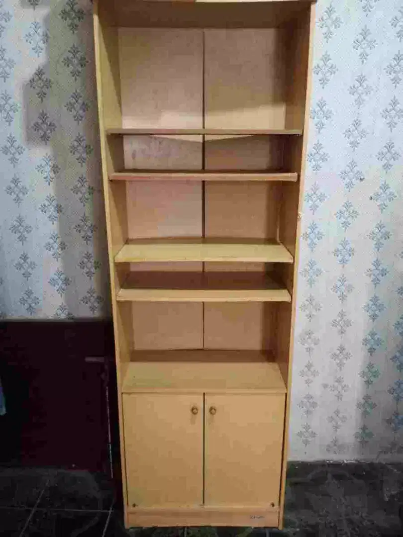 JUAL LEMARI PAJANGAN/ RAK BUKU / ARSIP+ 2 PINTU 5 SUSUN