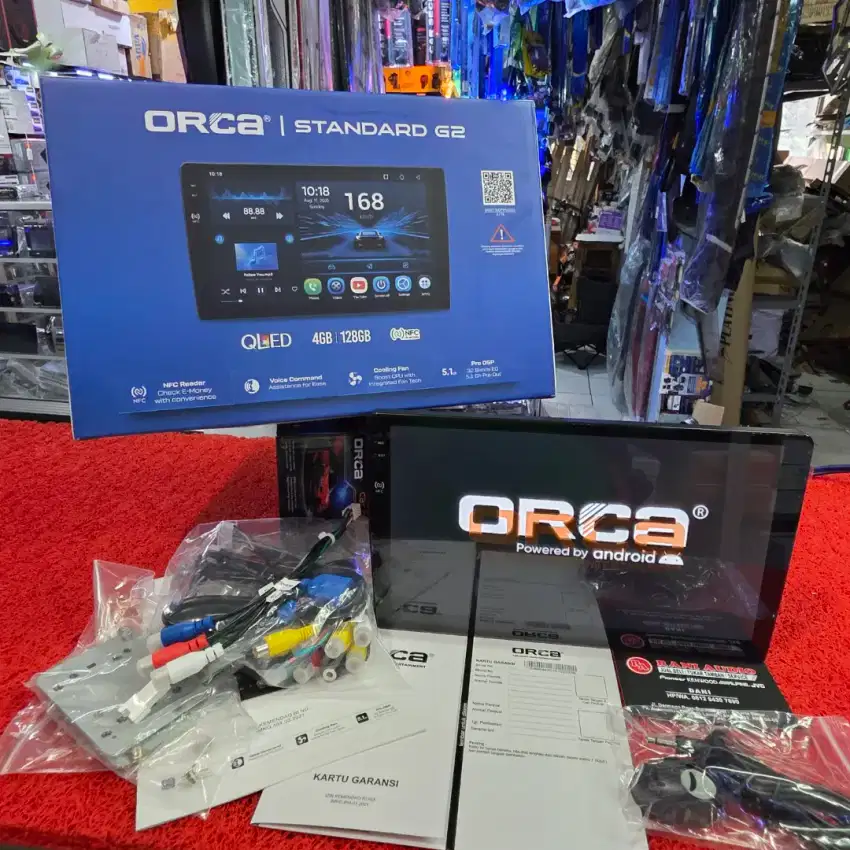 Head Unit Android ORCA STANDARD G2 SERIES ADR-9988 4GB+128GB NFC 10 in