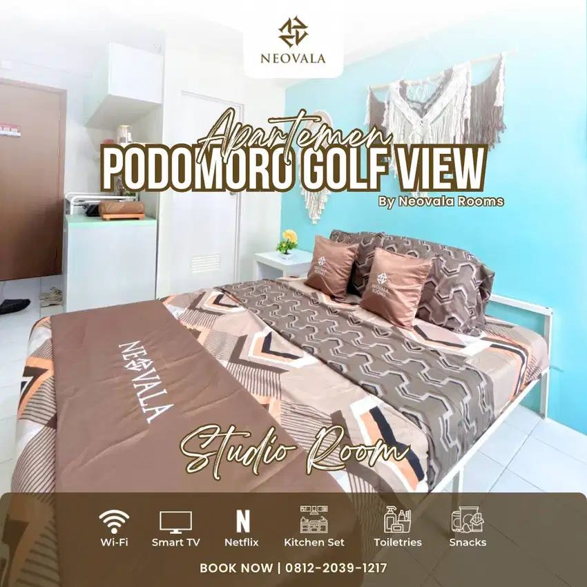 Sewa Room Studio Neovala at Apartemen Podomoro Golf View