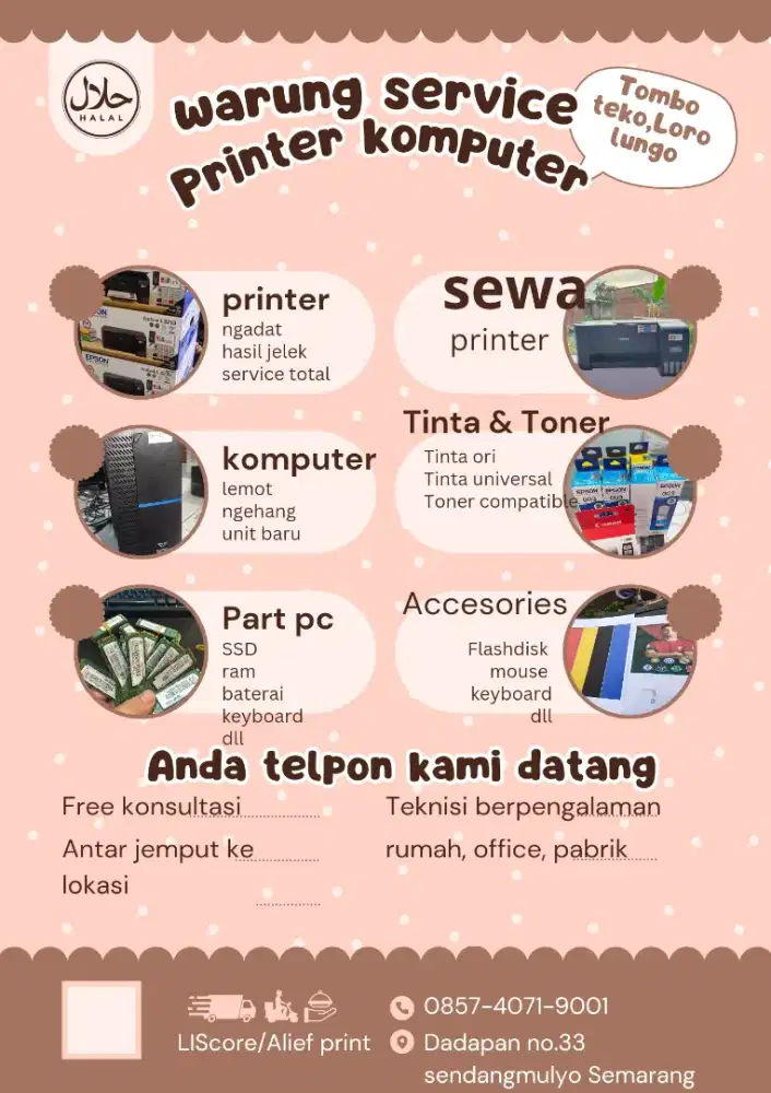 servis printer komputer panggilan