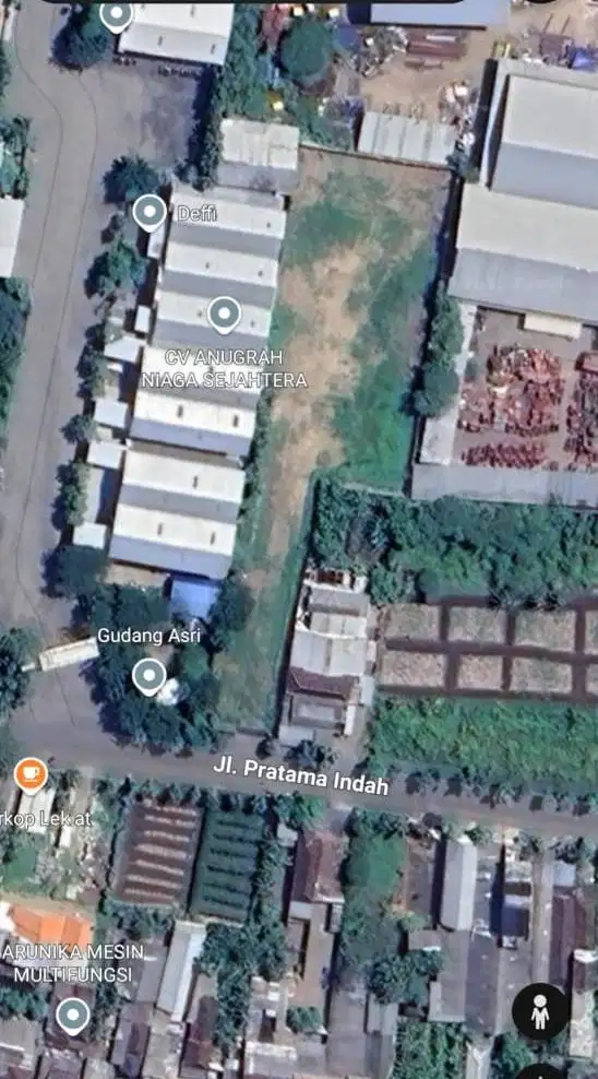 Disewakan Tanah Gudang Pergudangan Industri Asri Pelem Watu Menganti